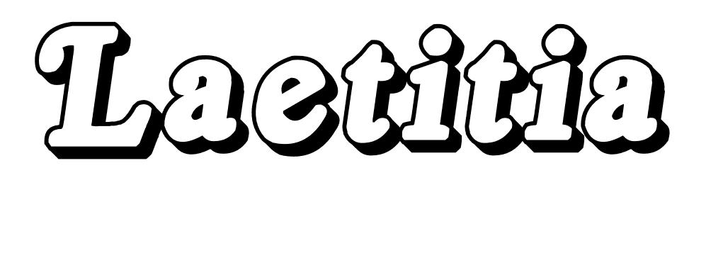 Coloriage Laetitia - Prénom à imprimer