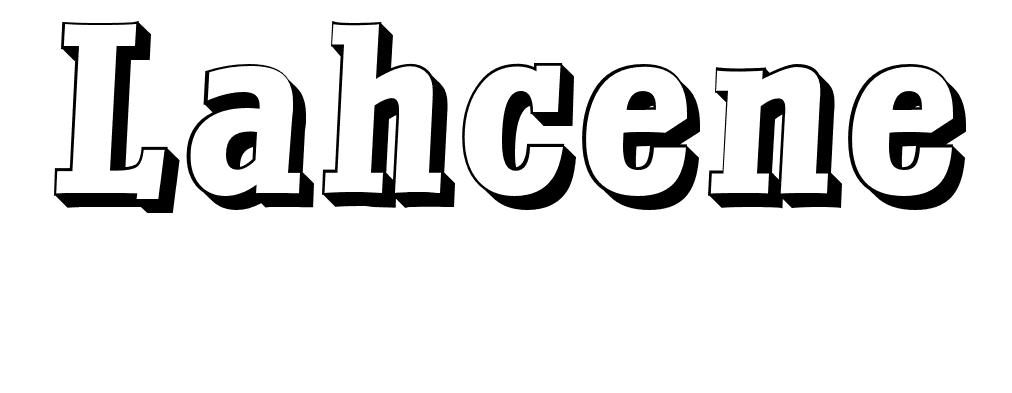 Coloriage Lahcene - Prénom à imprimer