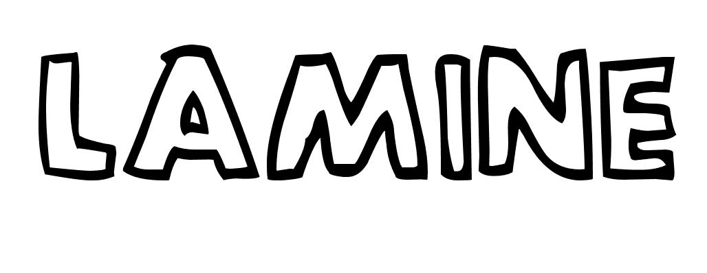 Coloriage Lamine - Prénom à imprimer