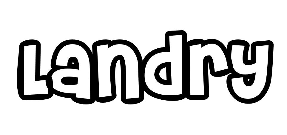 Coloriage Landry - Prénom à imprimer