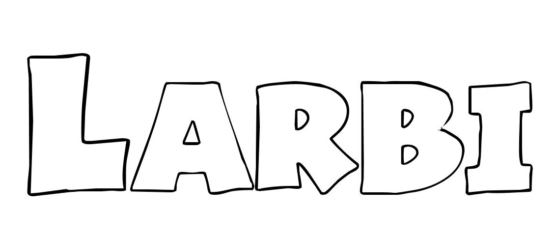 Coloriage Larbi - Prénom à imprimer