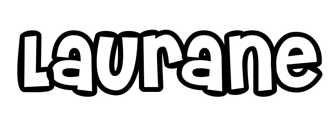 Coloriage Laurane - Prénom à imprimer