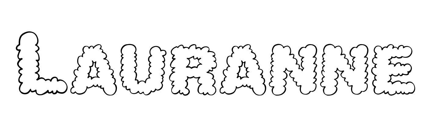 Coloriage Lauranne - Prénom à imprimer