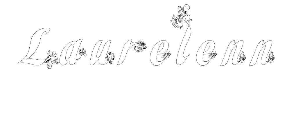 Coloriage Laurelenn - Prénom à imprimer