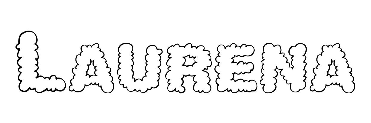 Coloriage Laurena - Prénom à imprimer