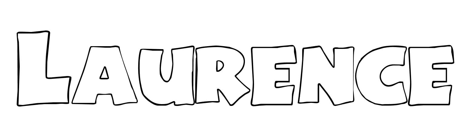 Coloriage Laurence - Prénom à imprimer