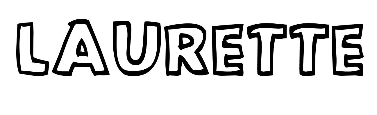 Coloriage Laurette - Prénom à imprimer