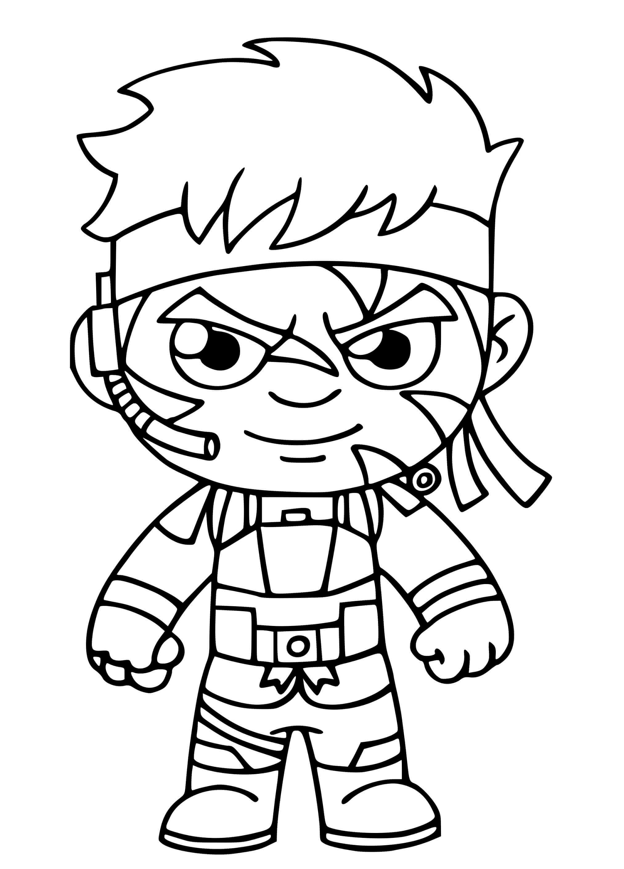 Coloriage Lazarbeam de Fortnite Saison 6 - Fortnite à imprimer