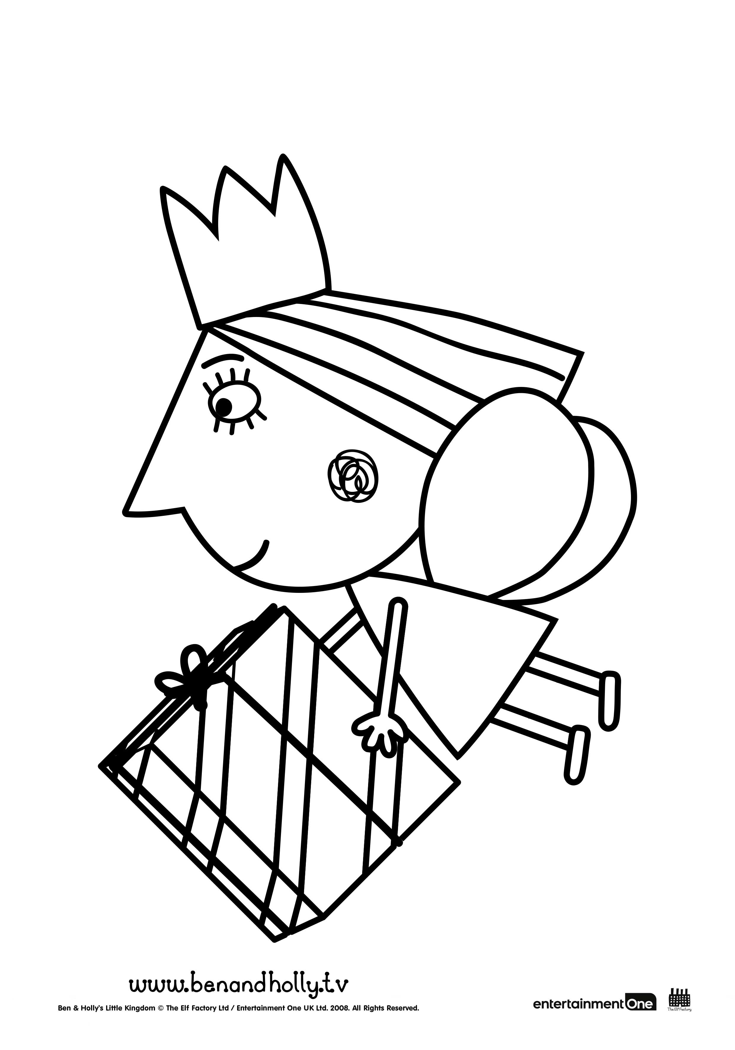 Coloriage Le Petit Royaume Holly - Le Petit Royaume de Ben et Holly à imprimer