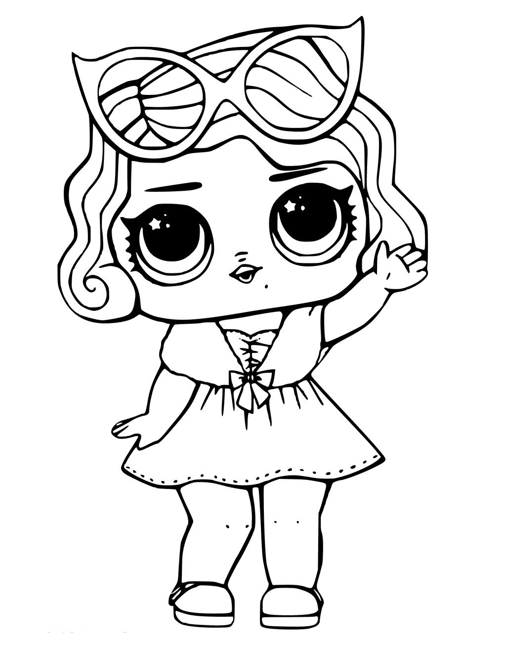 Coloriage Leading Baby From Lol Surprise - Poupée LOL Surprise Hair Goals à imprimer