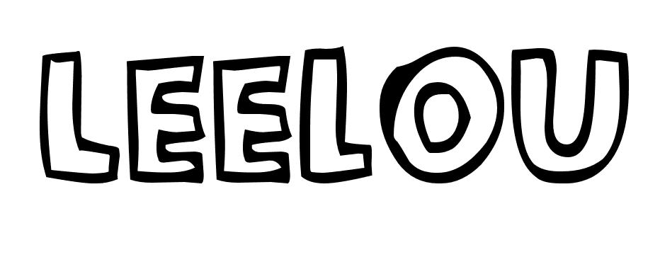 Coloriage Leelou - Prénom à imprimer