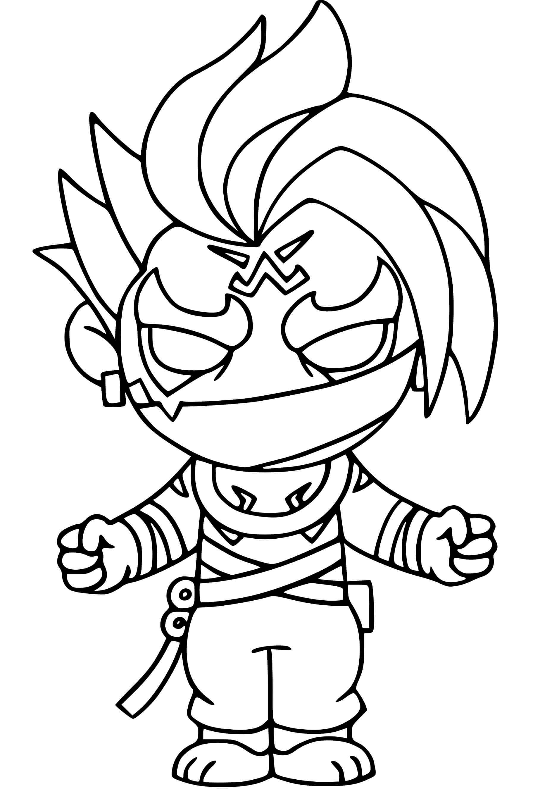 Coloriage Raz Légendaire de Fortnite Saison 6 - Fortnite à imprimer