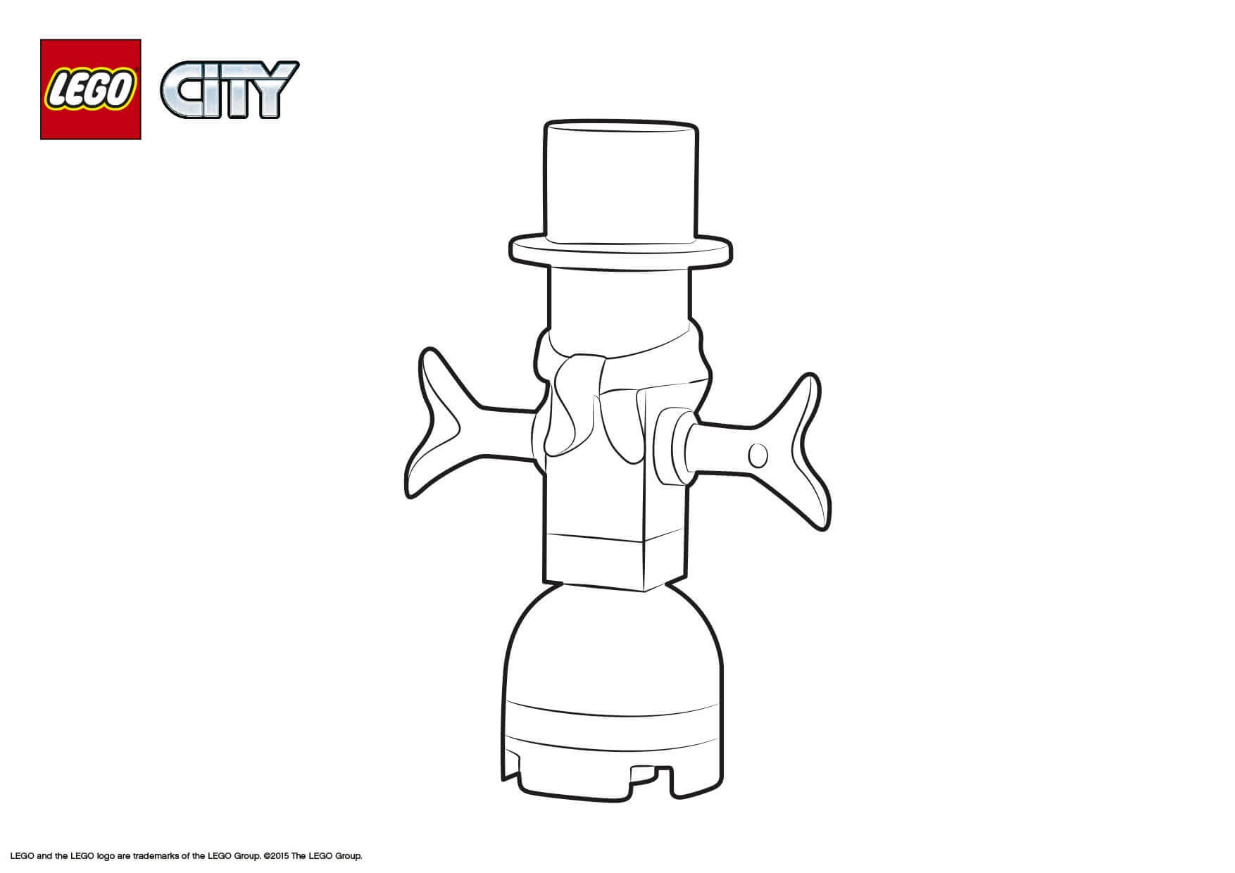 Coloriage Lego City Advent Calendar - Lego city à imprimer