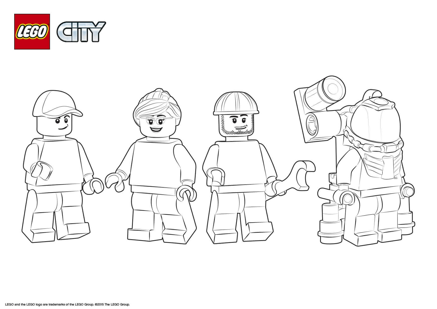 Coloriage Lego City Space Starter Set - Lego city à imprimer