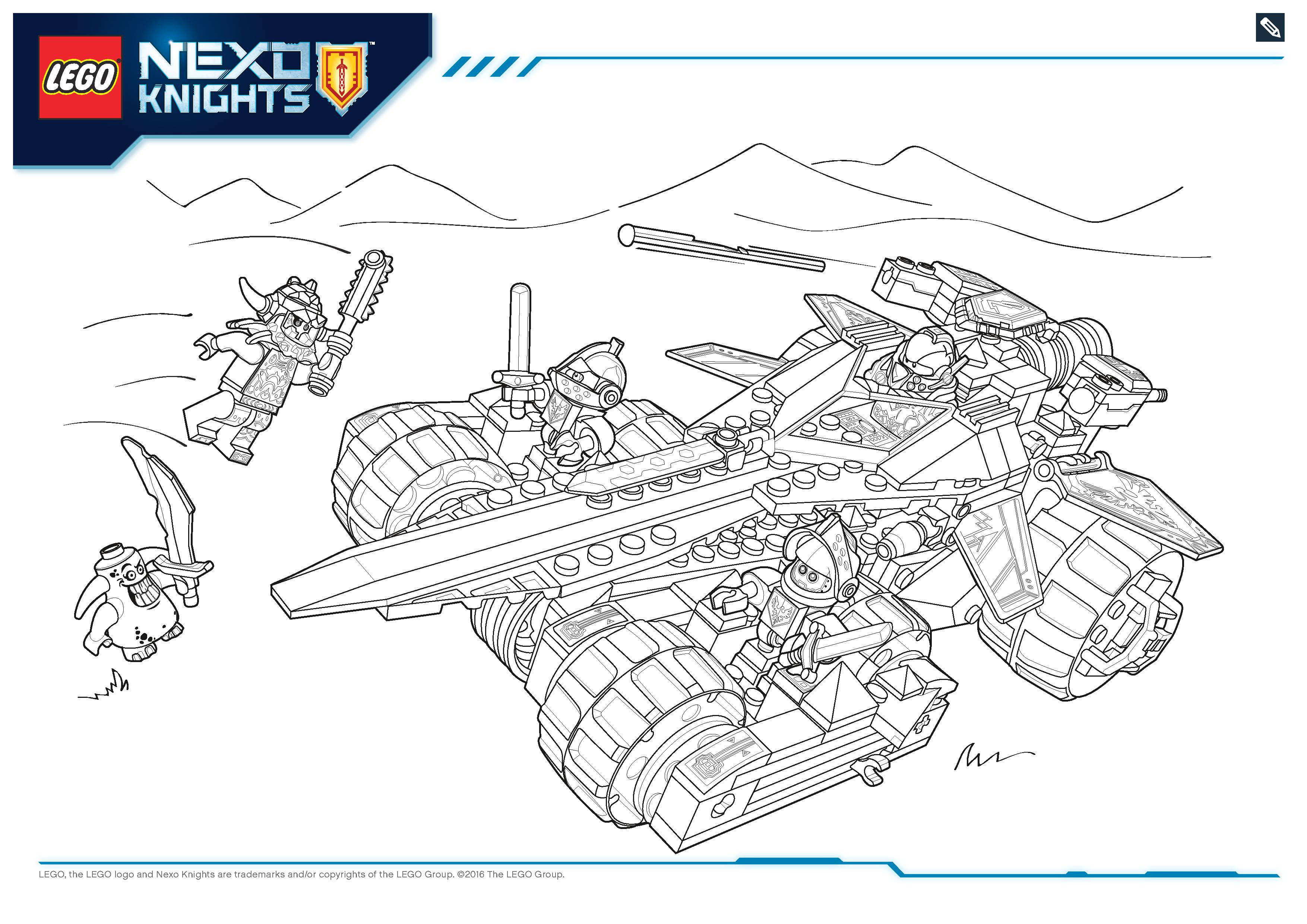 Coloriage Lego Nexo Knights File Page1 - Lego à imprimer