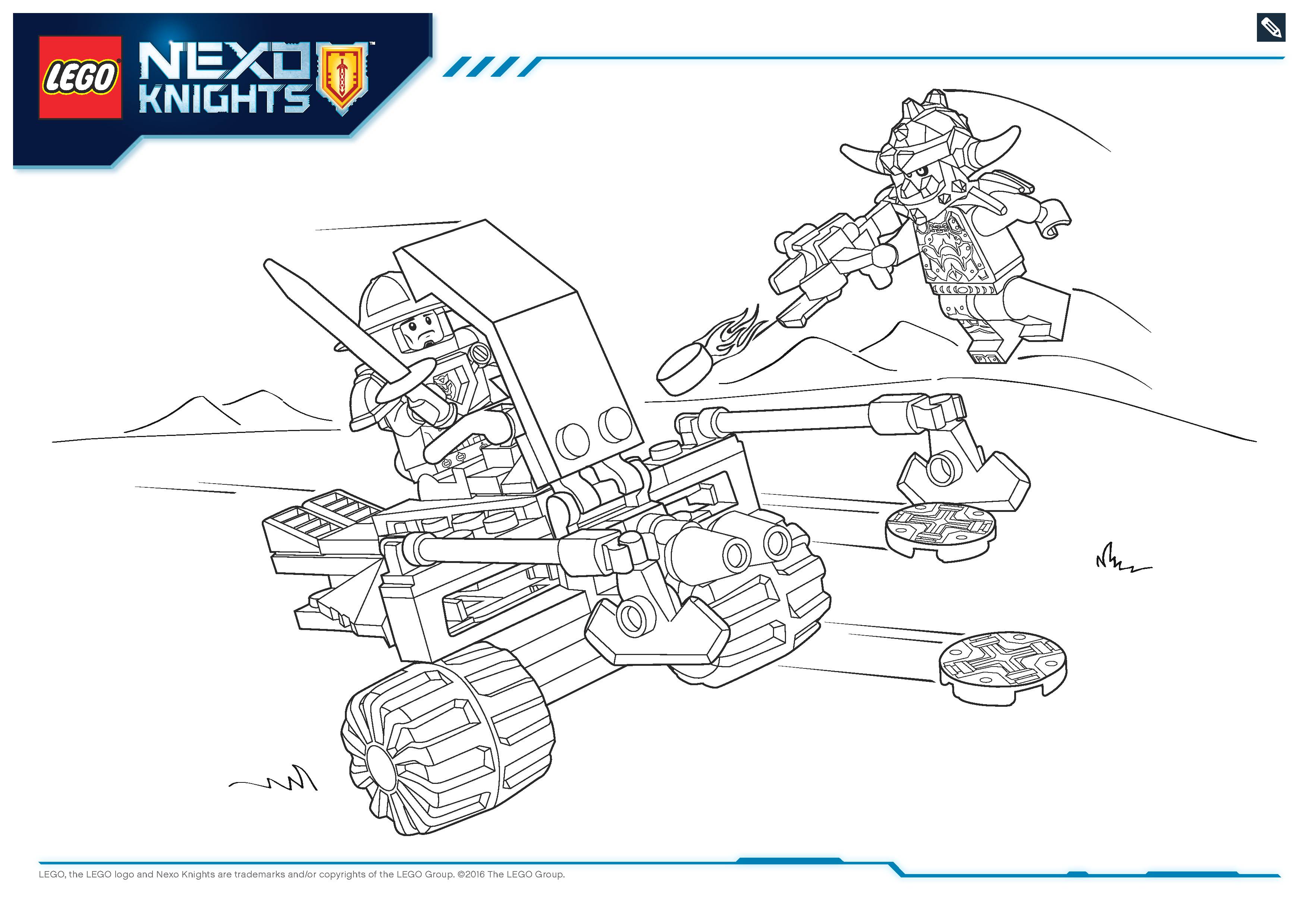 Coloriage Lego Nexo Knights File Page2 - Lego à imprimer