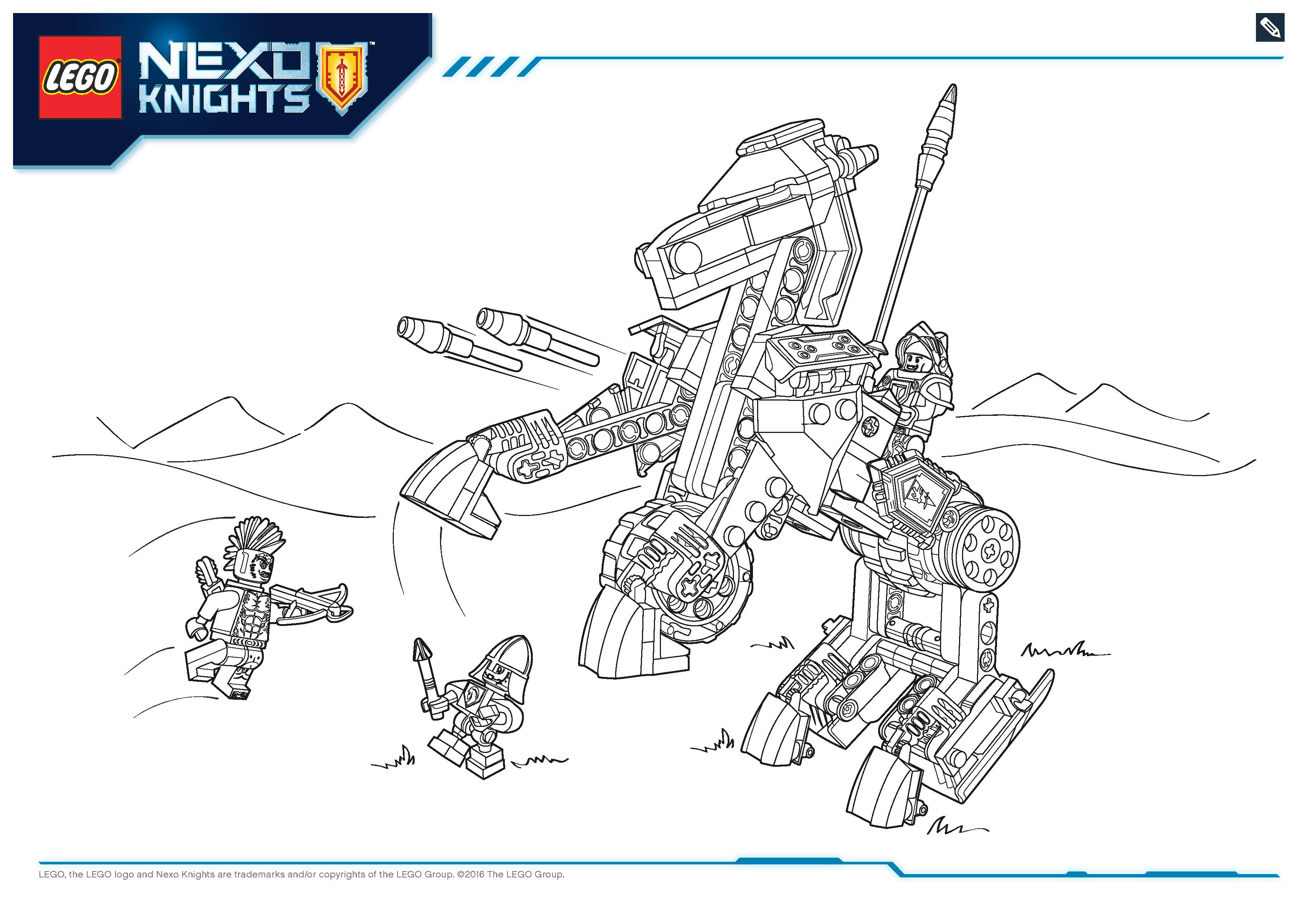 Coloriage Lego Nexo Knights File Page3 - Lego à imprimer