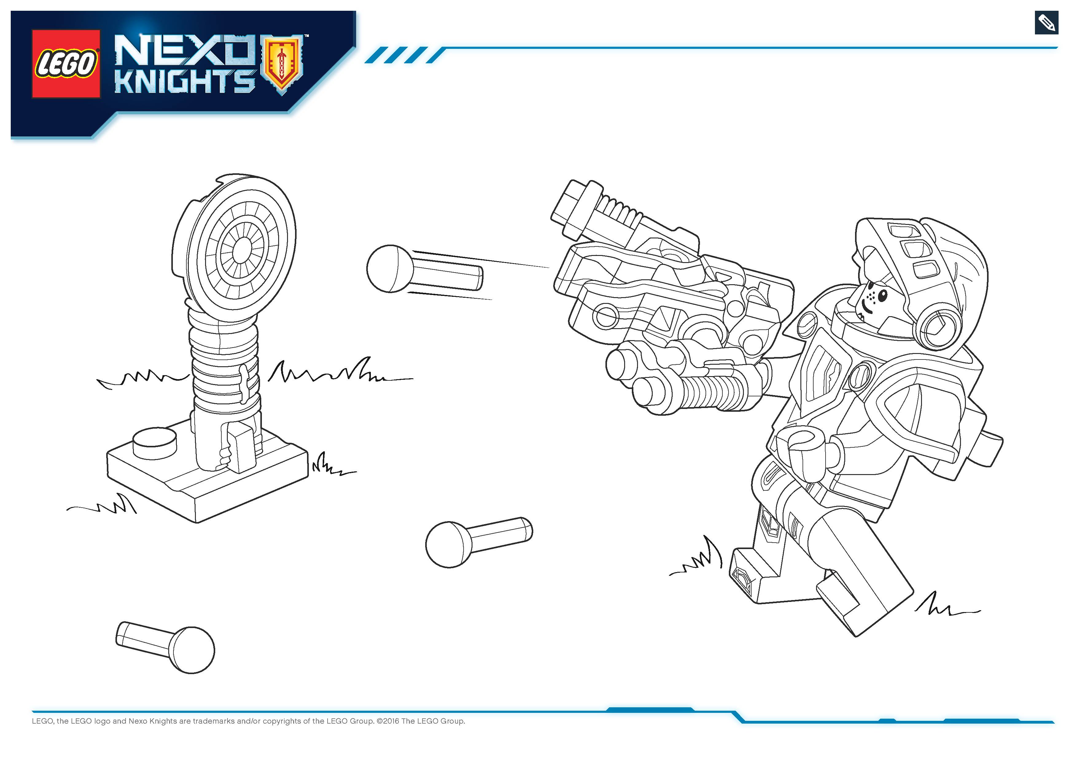 Coloriage Lego Nexo Knights File Page4 - Lego à imprimer