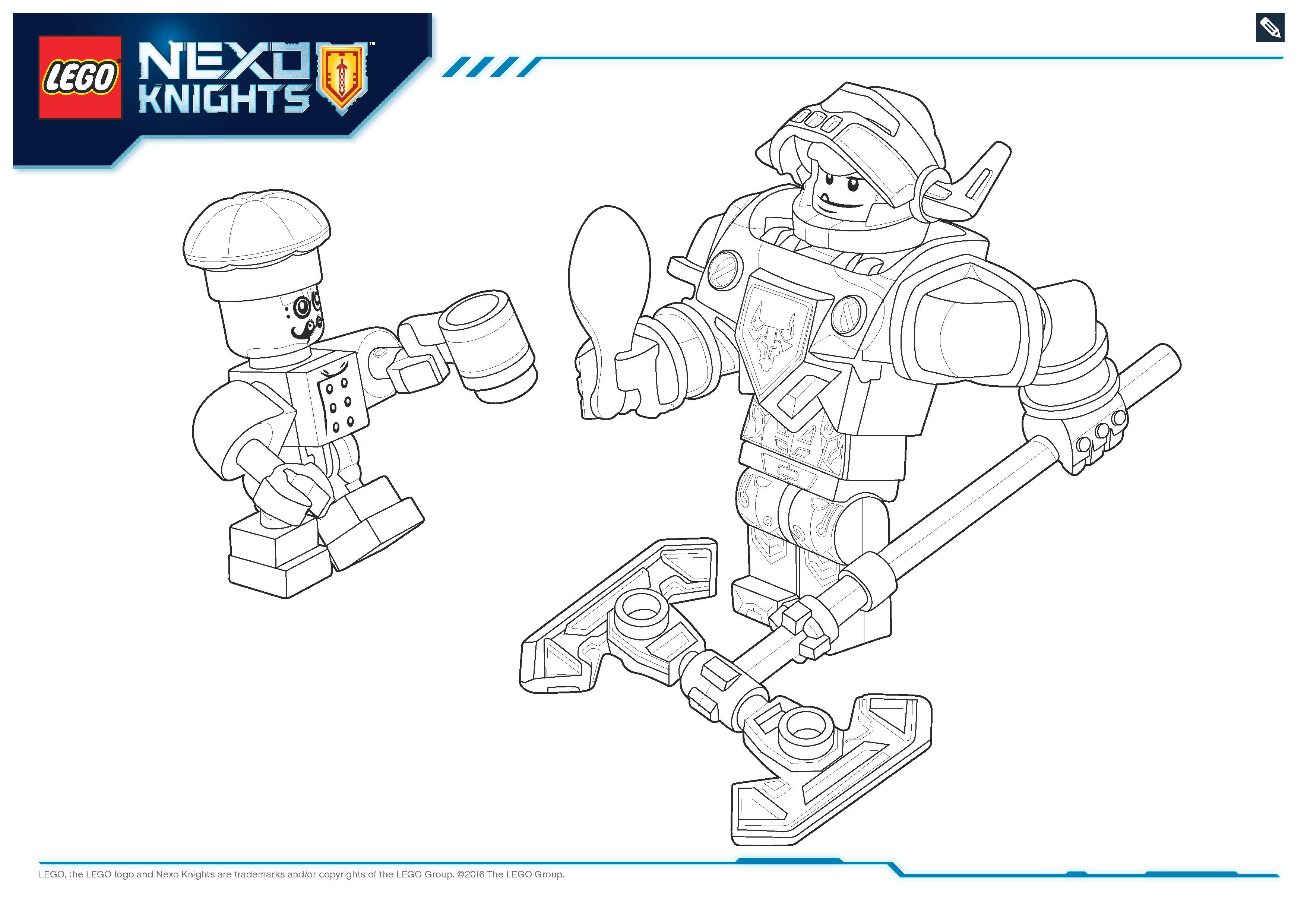 Coloriage Lego Nexo Knights File Page5 - Lego à imprimer