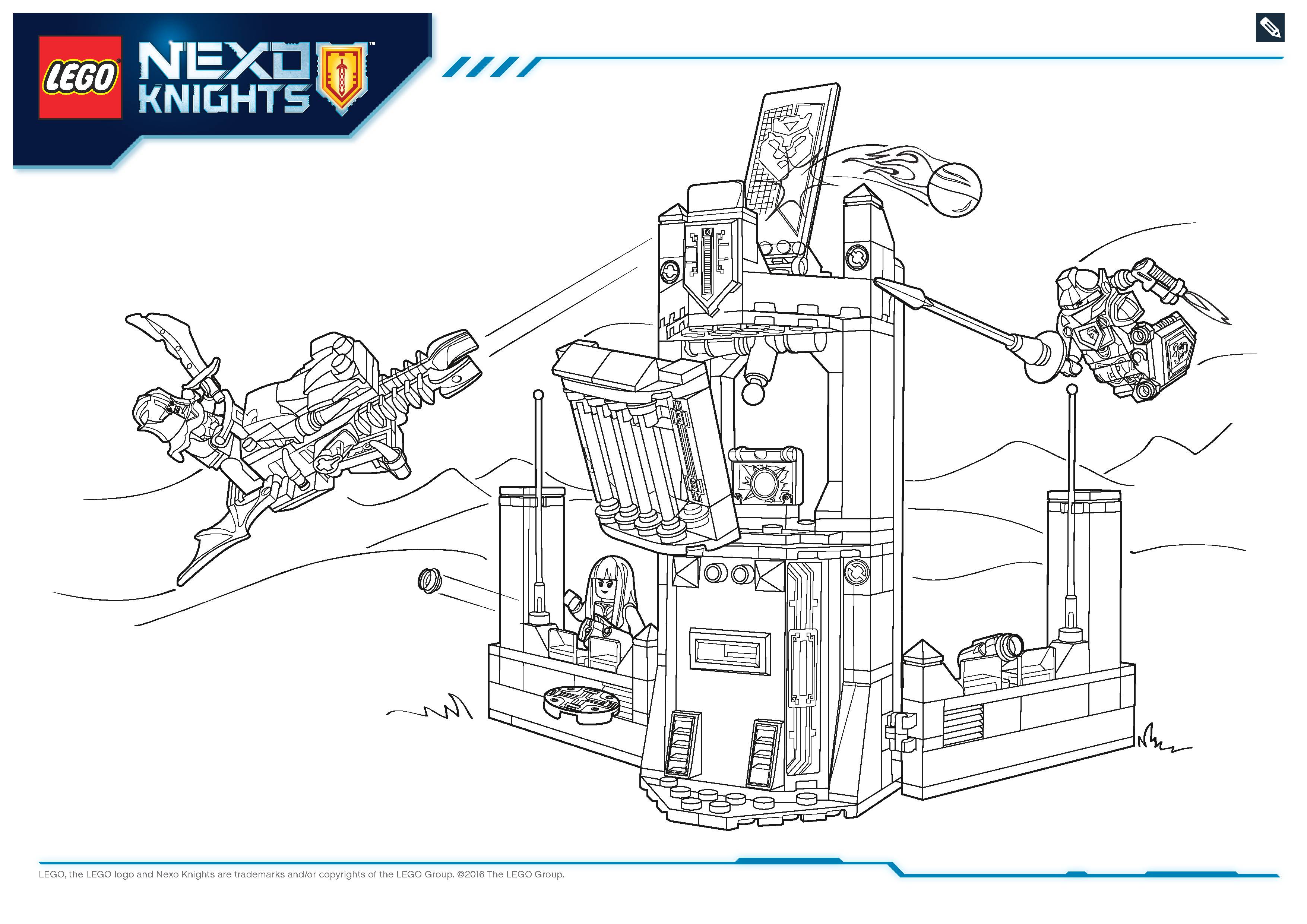Coloriage Lego Nexo Knights File Page6 - Lego à imprimer