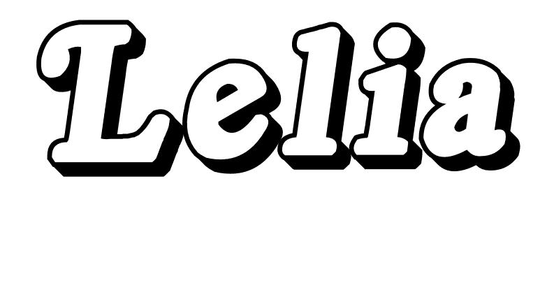 Coloriage Lelia - Prénom à imprimer