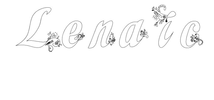 Coloriage Lenaic - Prénom à imprimer