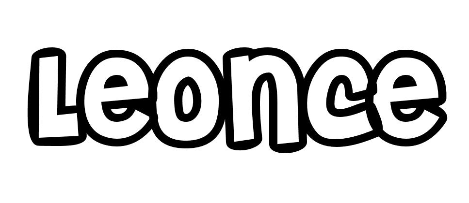 Coloriage Leonce - Prénom à imprimer