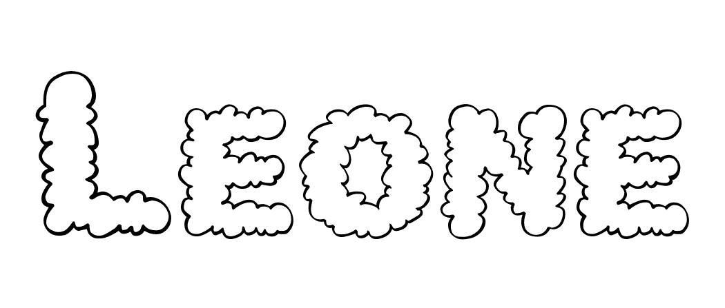 Coloriage Leone - Prénom à imprimer