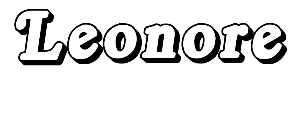 Coloriage Leonore - Prénom à imprimer