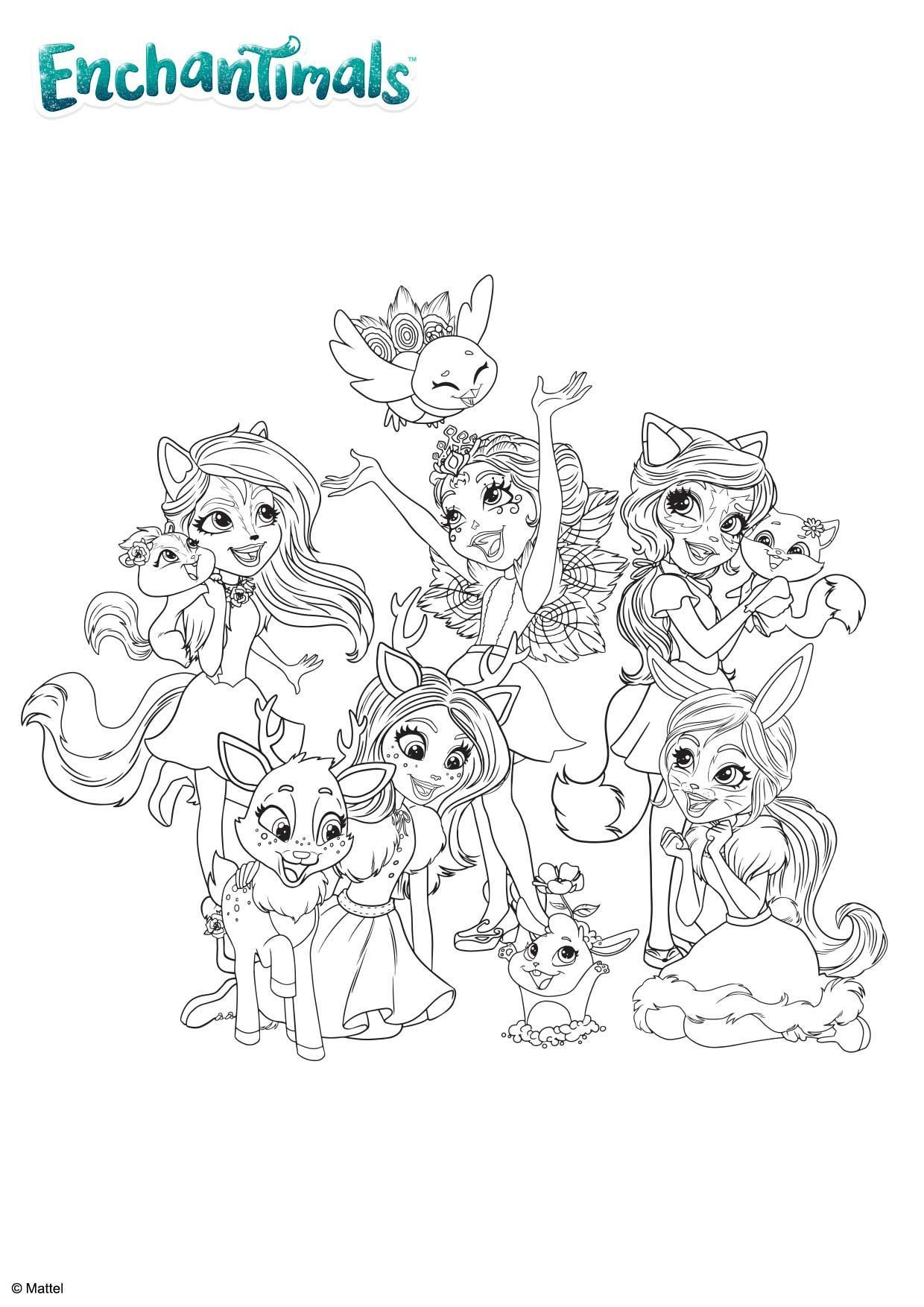 Coloriage Les Enchantimals - Gulli à imprimer