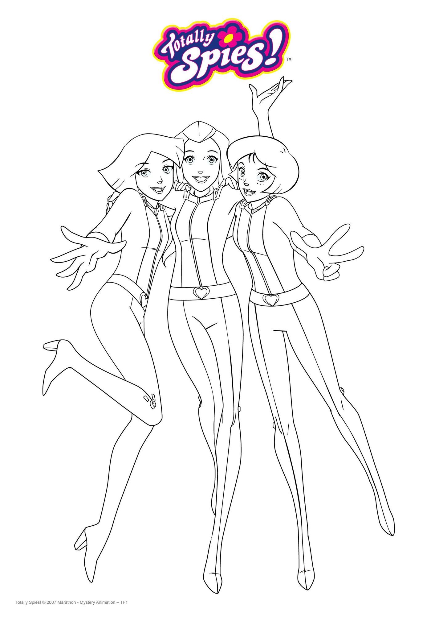 Coloriage Les Totally Spies - Gulli à imprimer