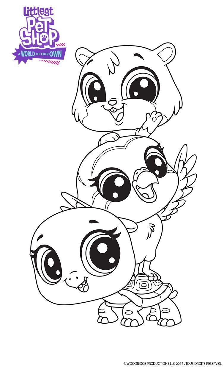 Coloriage Les Meilleurs Amis Littlest Pet Shop - Gulli à imprimer