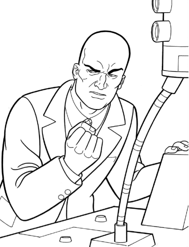 Coloriage Lex Luthor - Superman à imprimer