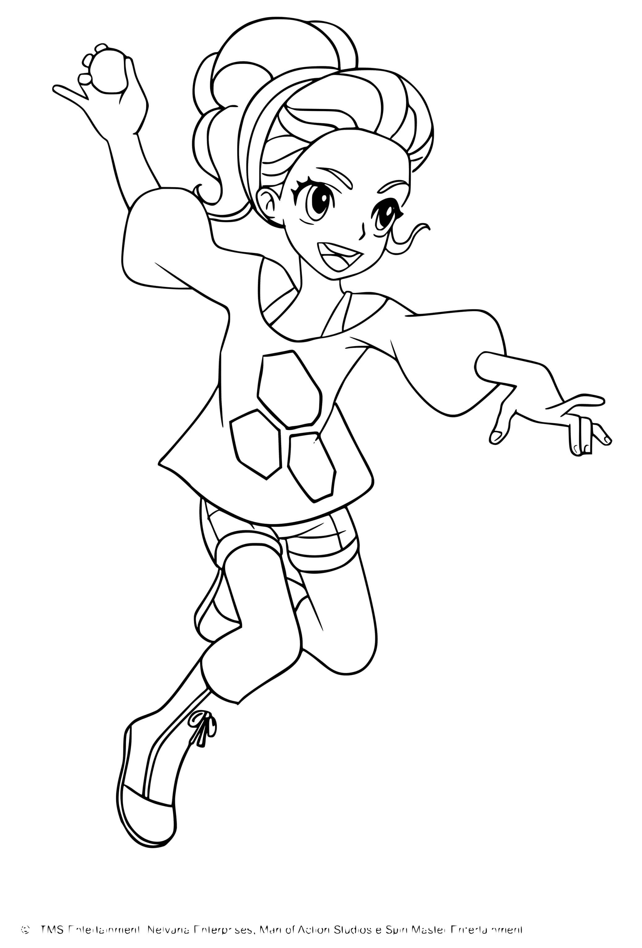 Coloriage Lia Venegas De Bakugan Battle Planet - Bakugan à imprimer