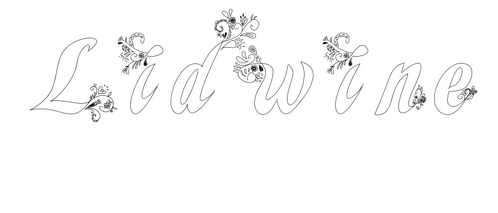 Coloriage Lidwine - Prénom à imprimer