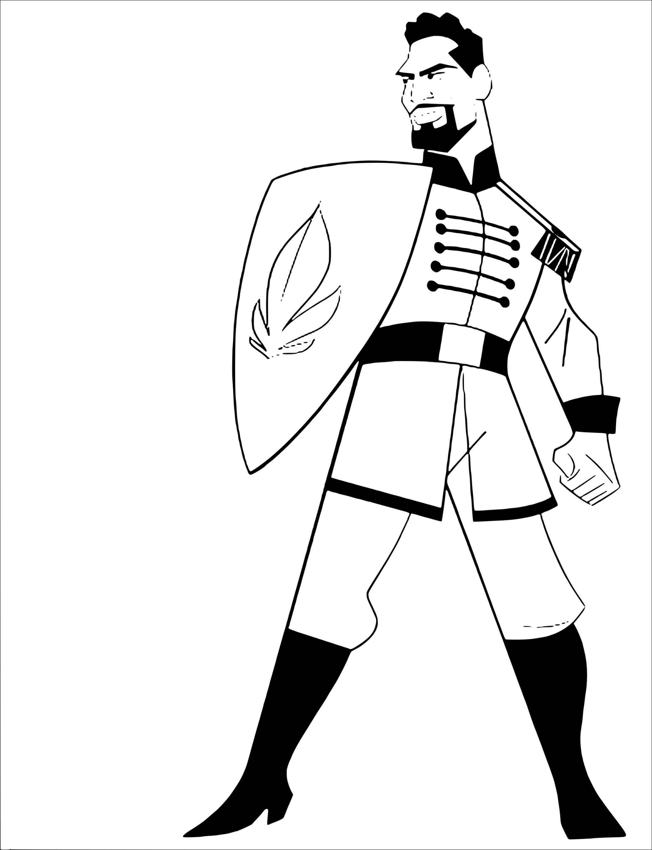 Coloriage Lieutenant Mattias Reine des Neiges 2 - La Reine des neiges 2 à imprimer