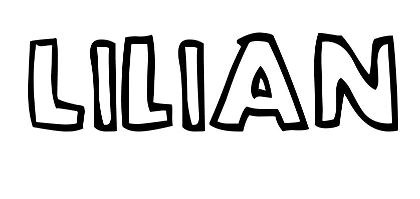 Coloriage Lilian - Prénom à imprimer