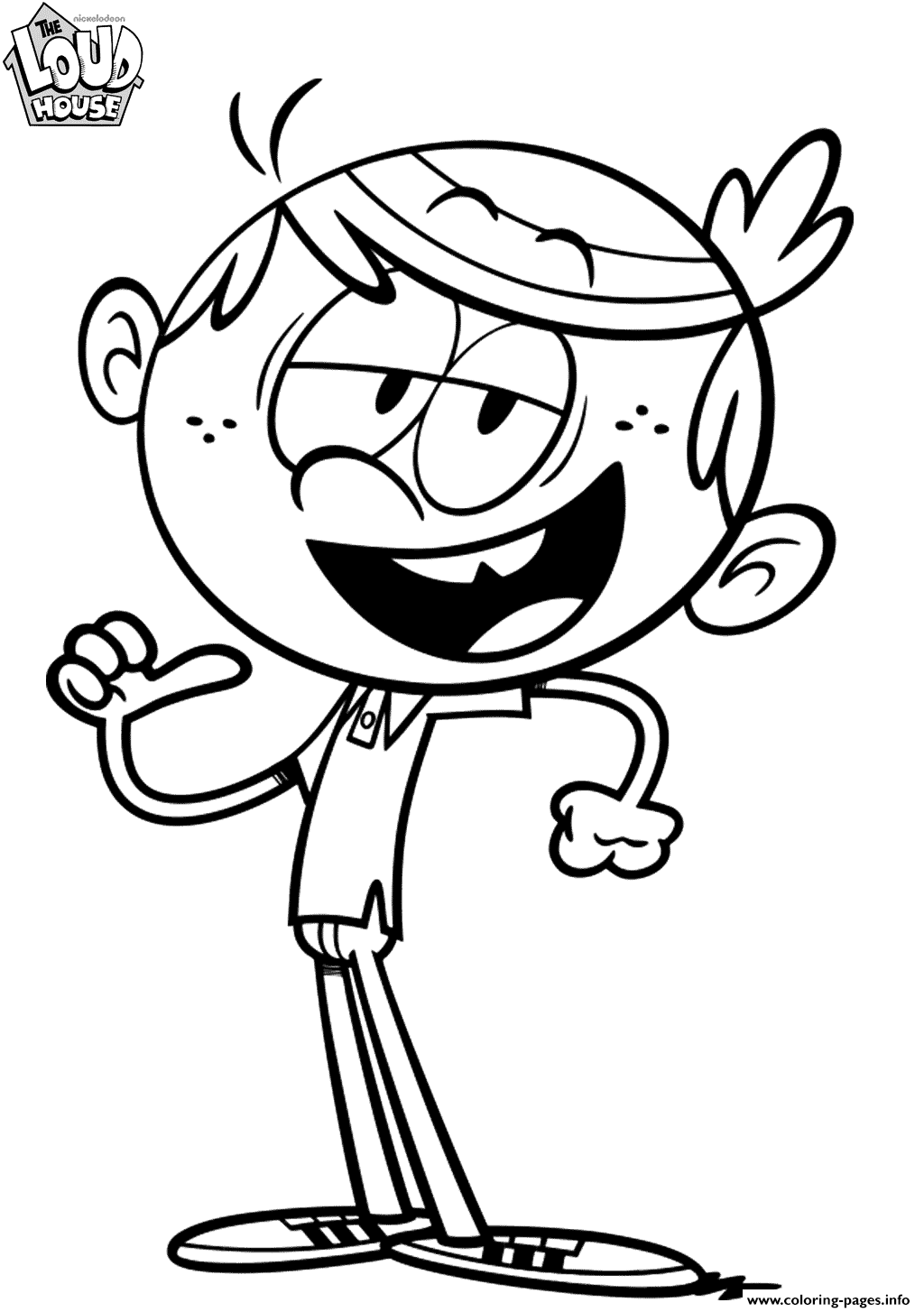Coloriage Lincoln De Bienvenue Chez Les Loud Gulli - Gulli à imprimer
