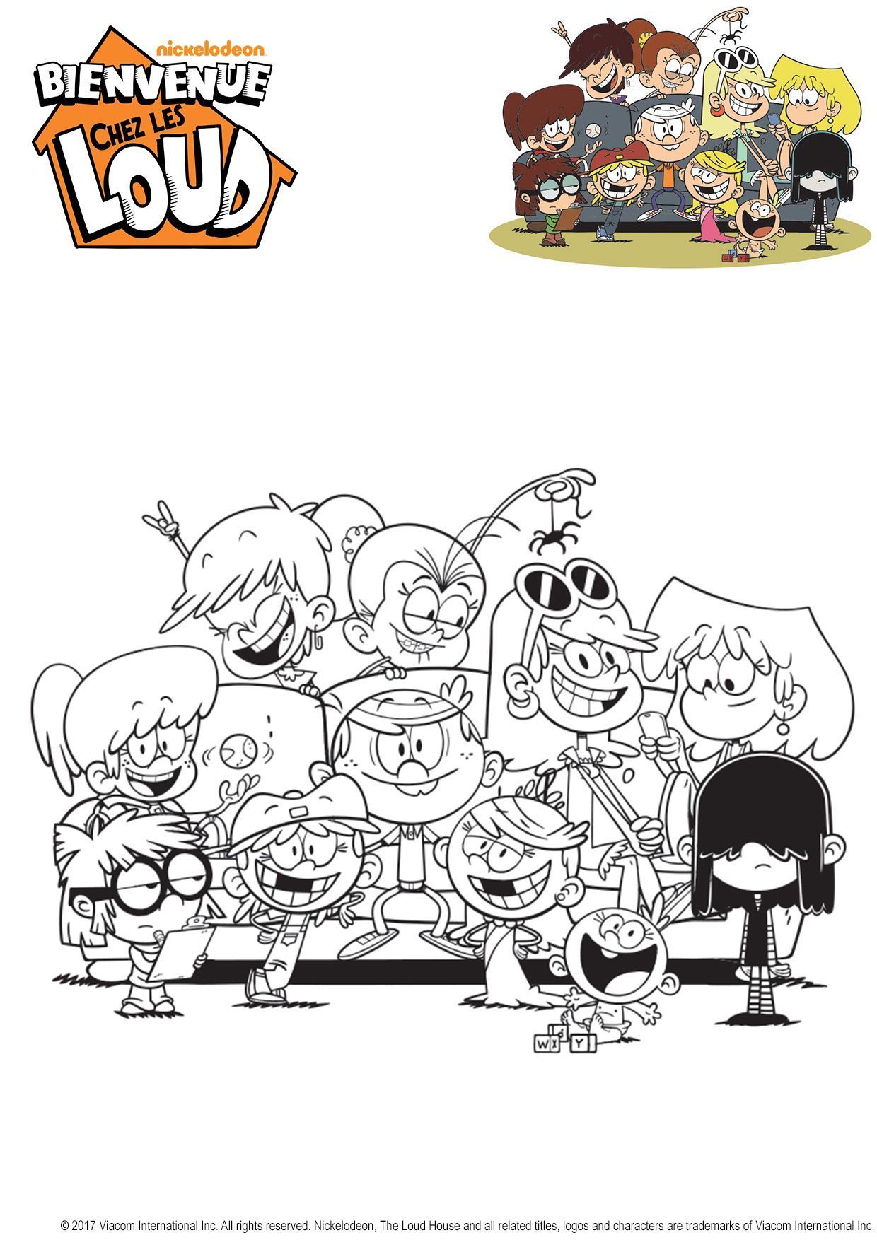 Coloriage Lincoln Et Ses Sœurs Bienvenue Chez Les Loud - Gulli à imprimer