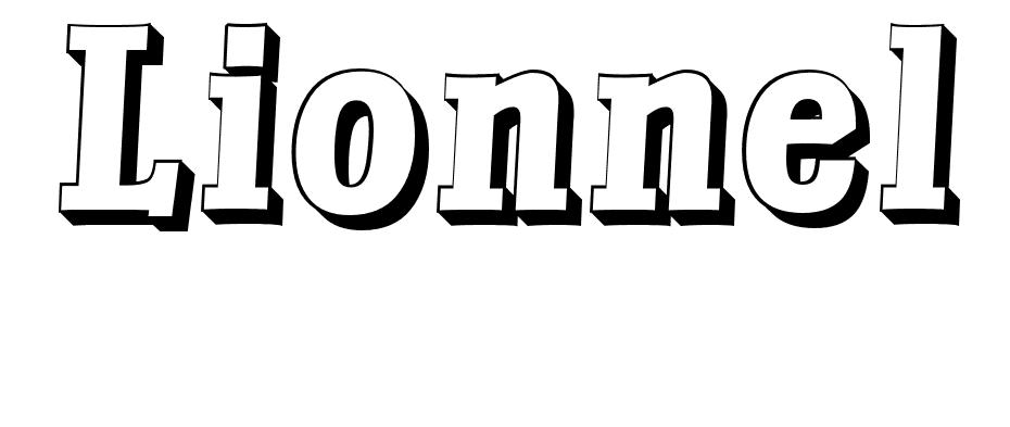 Coloriage Lionnel - Prénom à imprimer