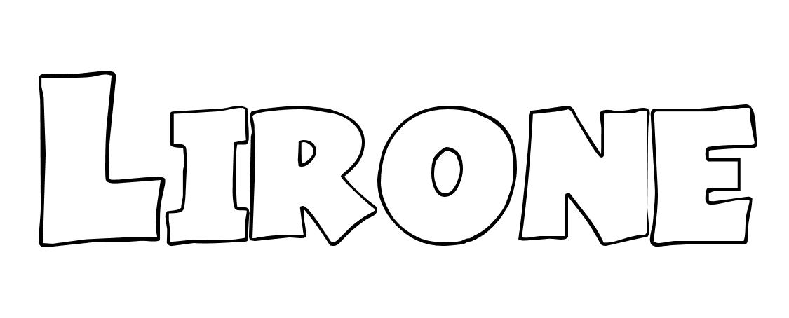 Coloriage Lirone - Prénom à imprimer