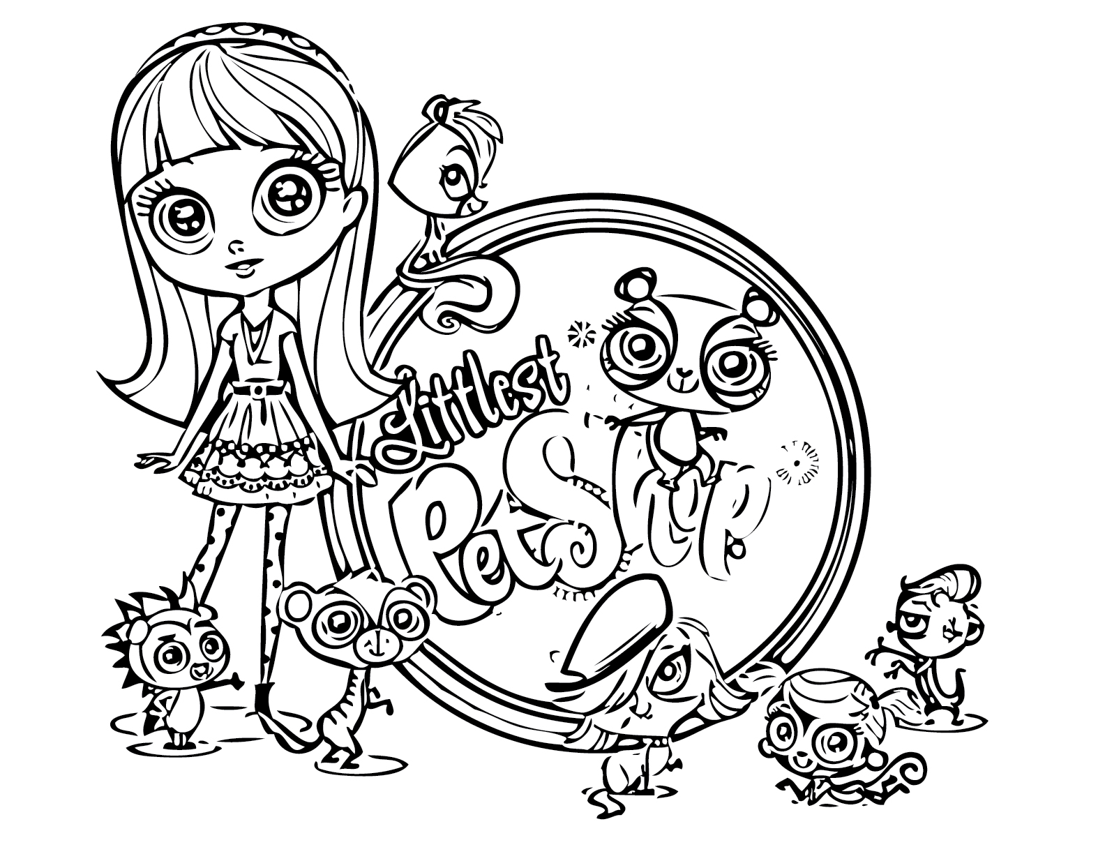 Coloriage Littlest Pet Shop - Petshop à imprimer