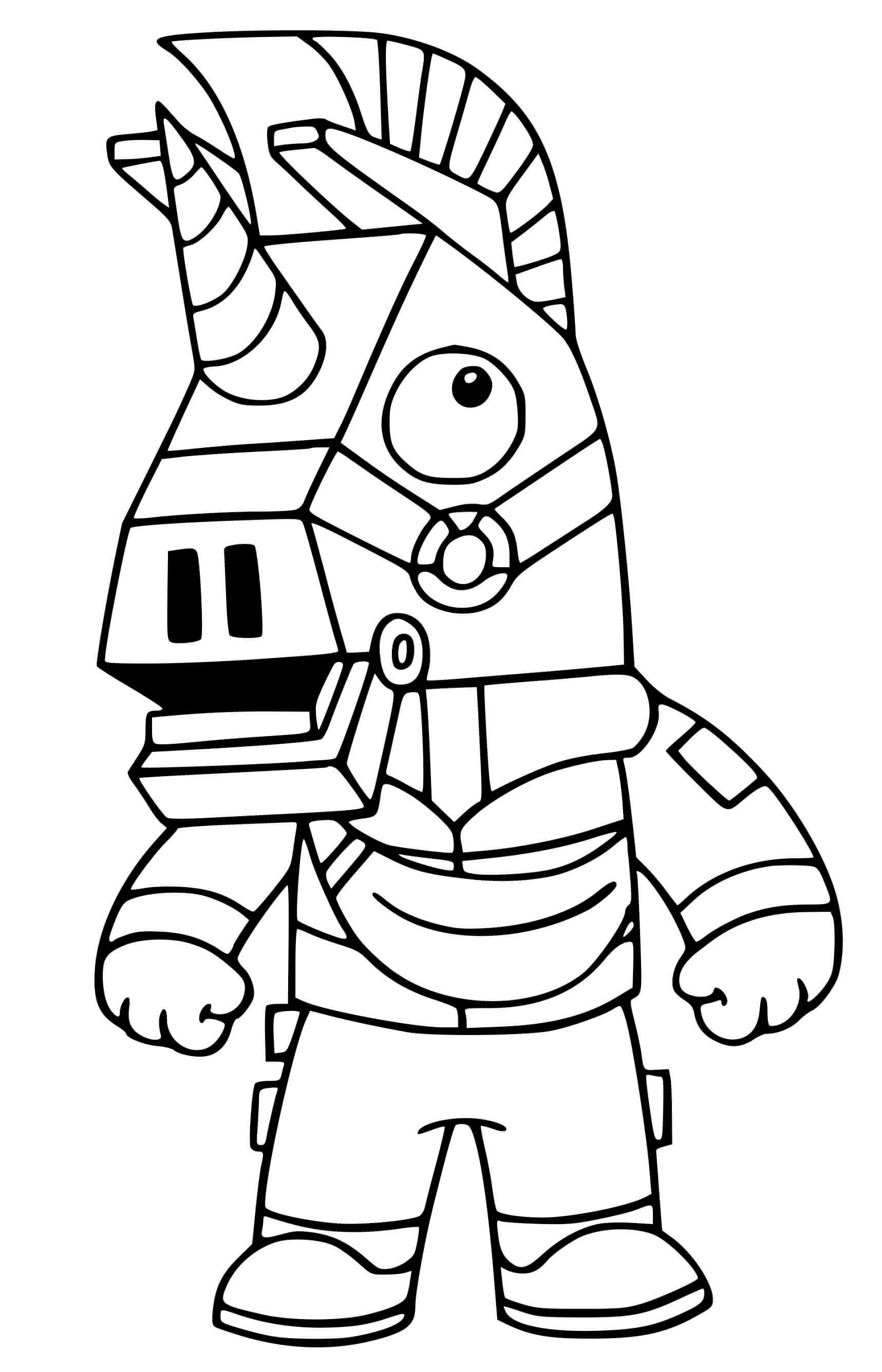 Coloriage Llambro Fortnite Season 6 Battlepass - Fortnite à imprimer