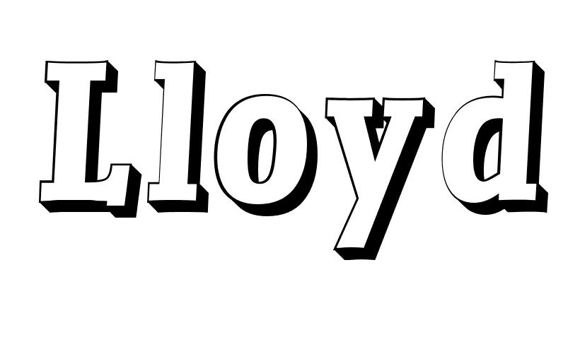 Coloriage Lloyd - Prénom à imprimer