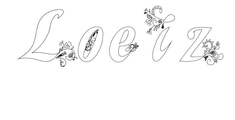 Coloriage Loeiz - Prénom à imprimer