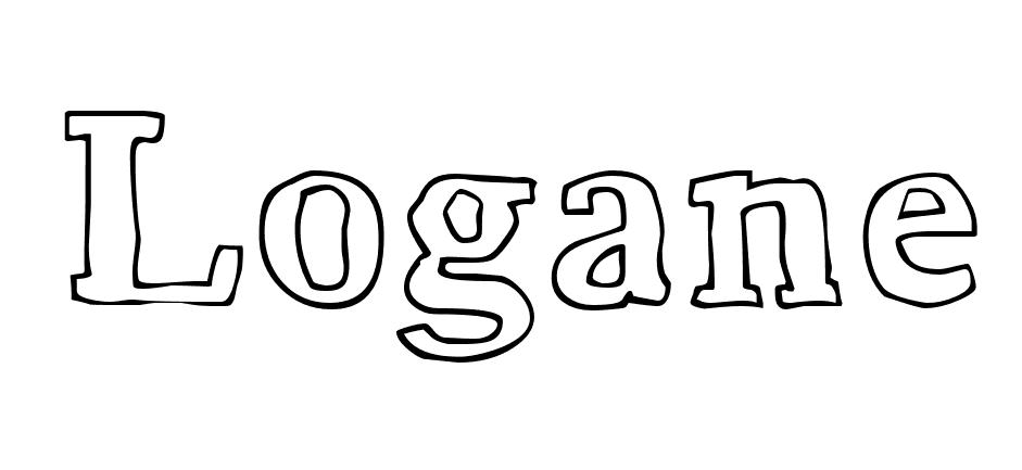 Coloriage Logane - Prénom à imprimer