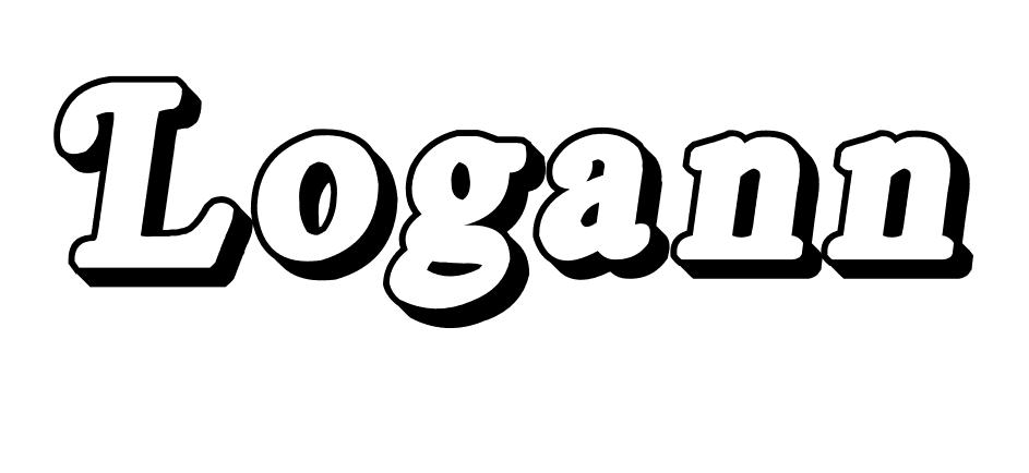 Coloriage Logann - Prénom à imprimer