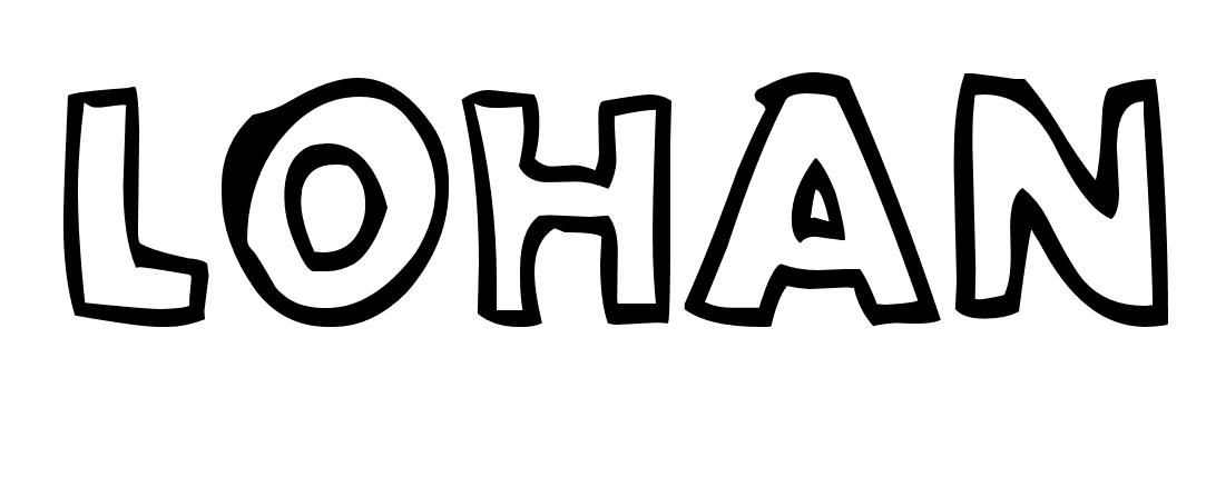 Coloriage Lohan - Prénom à imprimer