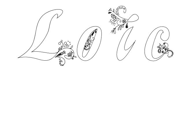 Coloriage Loic - Prénom à imprimer