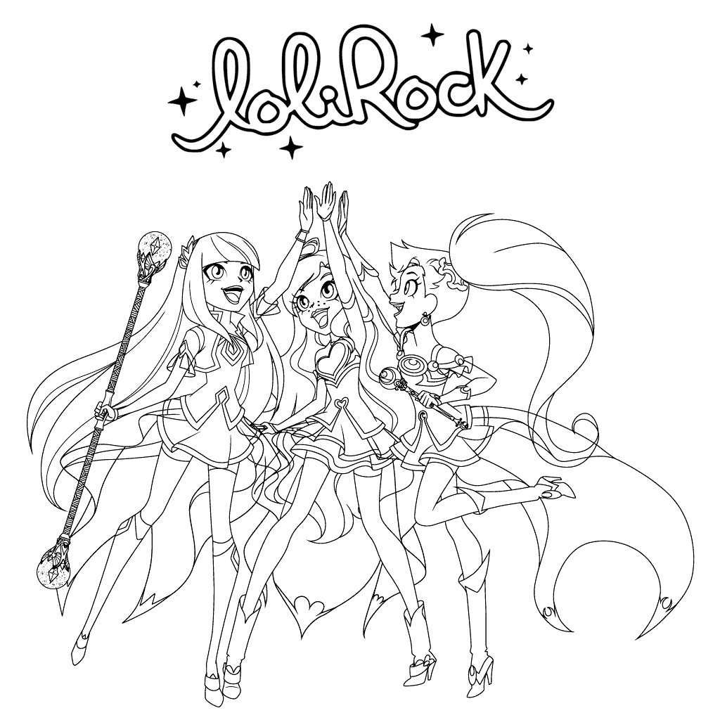 Coloriage Lolirock Star Princess - Lolirock à imprimer